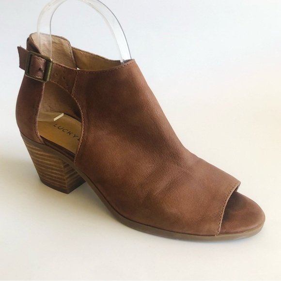 Lucky Brand Barimo Open Toe Booties - Picture 4 of 16